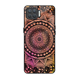 Floral Mandala Oppo F17 Pro Glass Back Cover Online