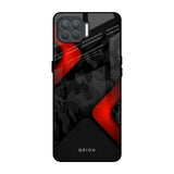 Modern Camo Abstract Oppo F17 Pro Glass Back Cover Online