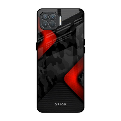 Modern Camo Abstract Oppo F17 Pro Glass Back Cover Online