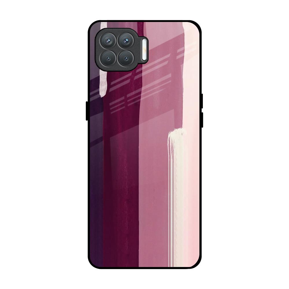 Brush Stroke Art Oppo F17 Pro Glass Back Cover Online