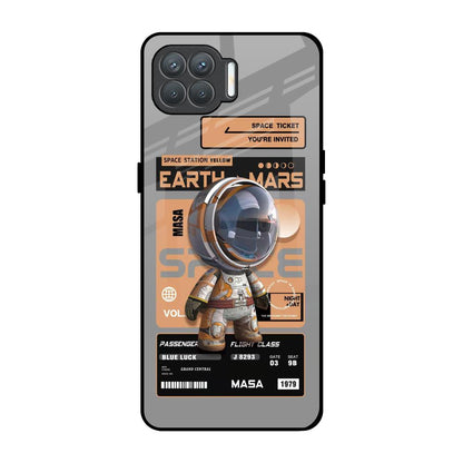 Space Ticket Oppo F17 Pro Glass Back Cover Online
