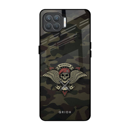 Army Warrior Oppo F17 Pro Glass Back Cover Online