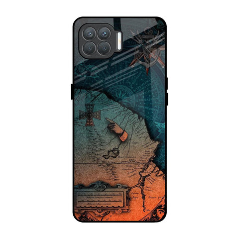 Geographical Map Oppo F17 Pro Glass Back Cover Online