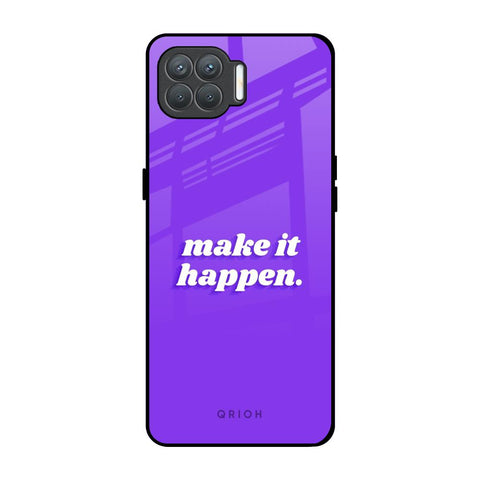 Make it Happen Oppo F17 Pro Glass Back Cover Online