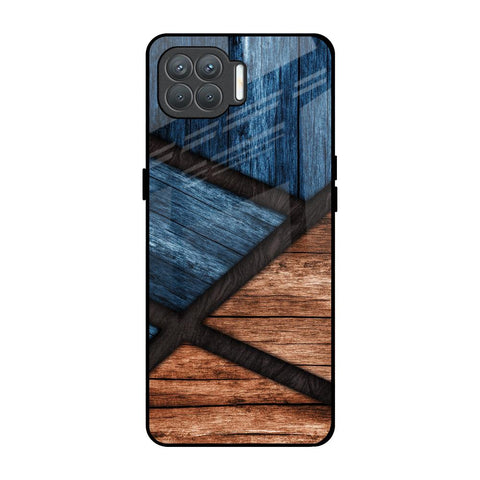 Wooden Tiles Oppo F17 Pro Glass Back Cover Online