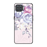 Elegant Floral Oppo F17 Pro Glass Back Cover Online