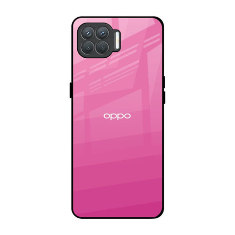 Pink Ribbon Caddy Oppo F17 Pro Glass Back Cover Online