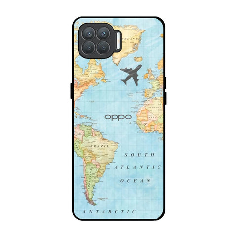 Fly Around The World Oppo F17 Pro Glass Back Cover Online