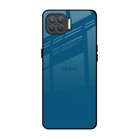 Cobalt Blue Oppo F17 Pro Glass Back Cover Online