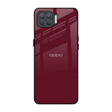 Classic Burgundy Oppo F17 Pro Glass Back Cover Online