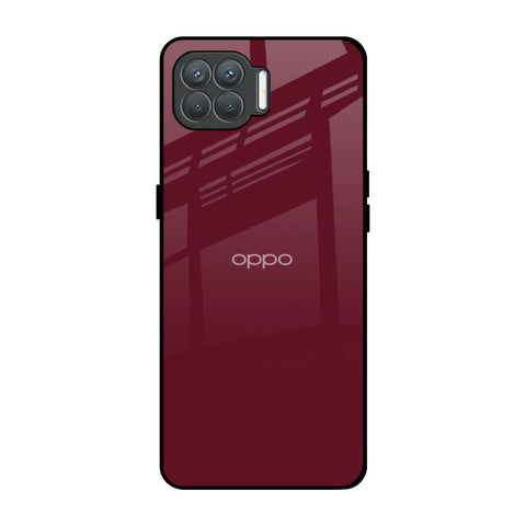 Classic Burgundy Oppo F17 Pro Glass Back Cover Online