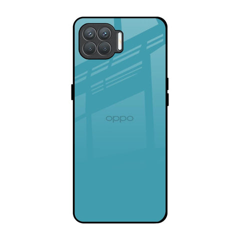 Oceanic Turquiose Oppo F17 Pro Glass Back Cover Online