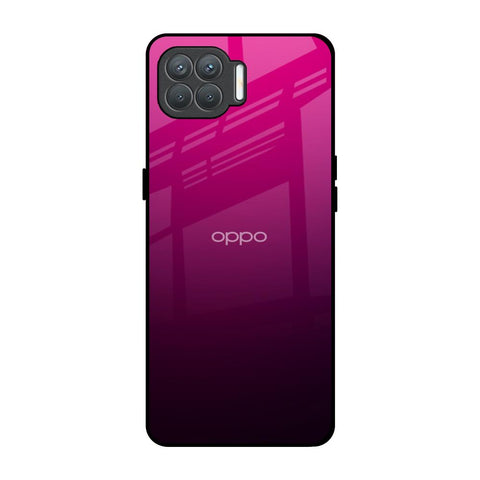 Purple Ombre Pattern Oppo F17 Pro Glass Back Cover Online