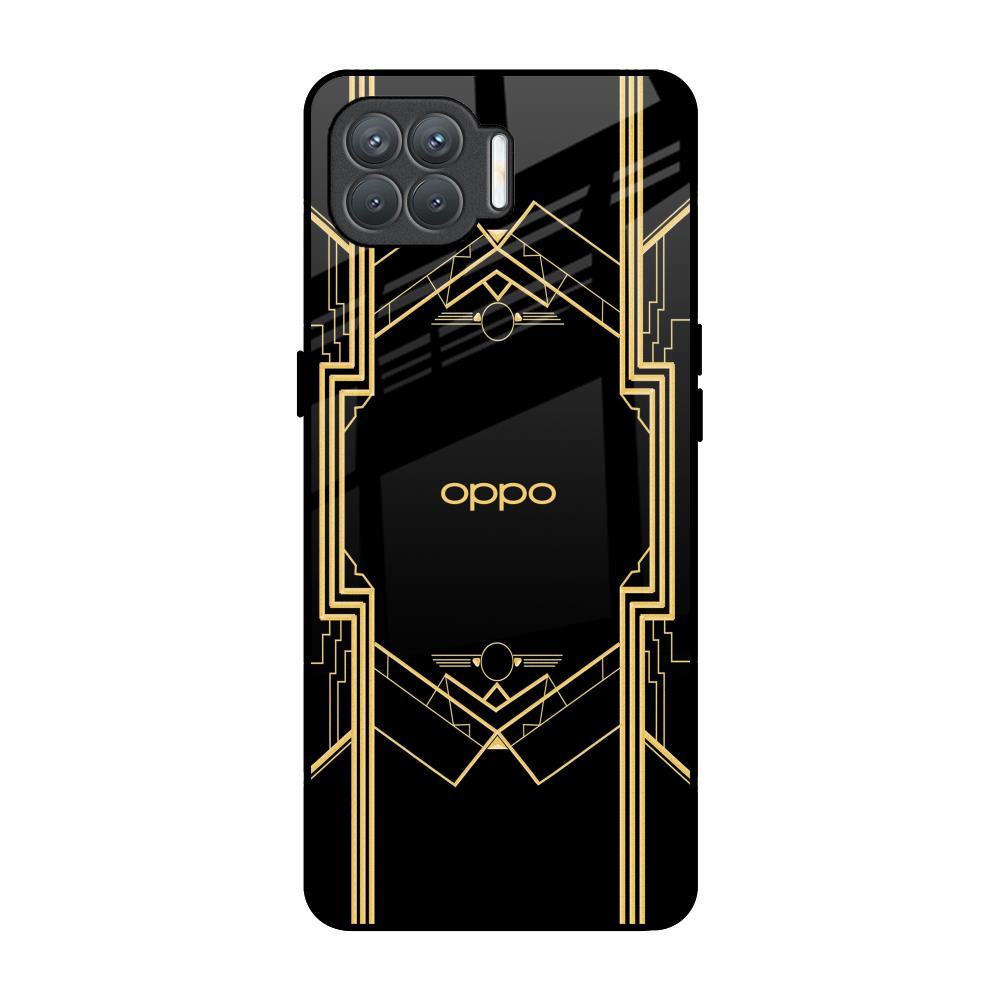 Sacred Logo Oppo F17 Pro Glass Back Cover Online