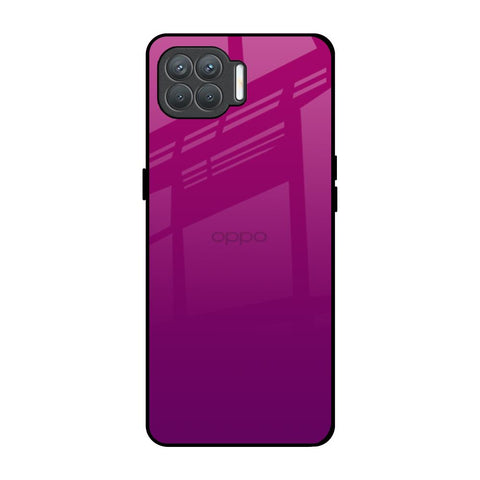 Magenta Gradient Oppo F17 Pro Glass Back Cover Online