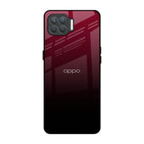 Wine Red Oppo F17 Pro Glass Back Cover Online