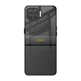 Grey Metallic Glass Oppo F17 Pro Glass Back Cover Online