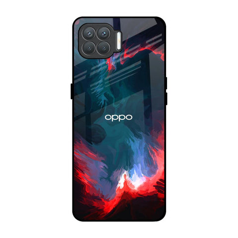 Brush Art Oppo F17 Pro Glass Back Cover Online