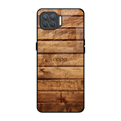 Wooden Planks Oppo F17 Pro Glass Back Cover Online
