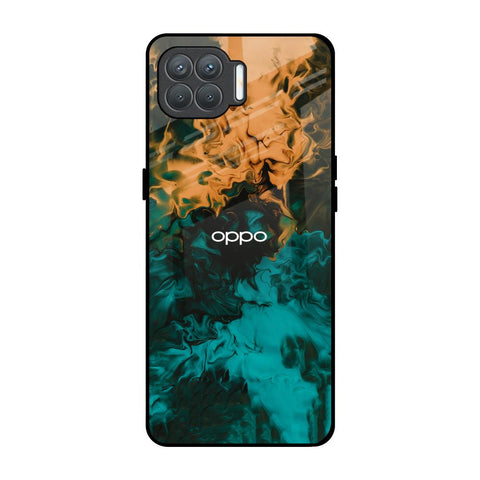 Watercolor Wave Oppo F17 Pro Glass Back Cover Online