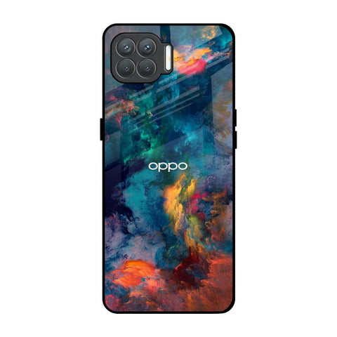 Colored Storm Oppo F17 Pro Glass Back Cover Online