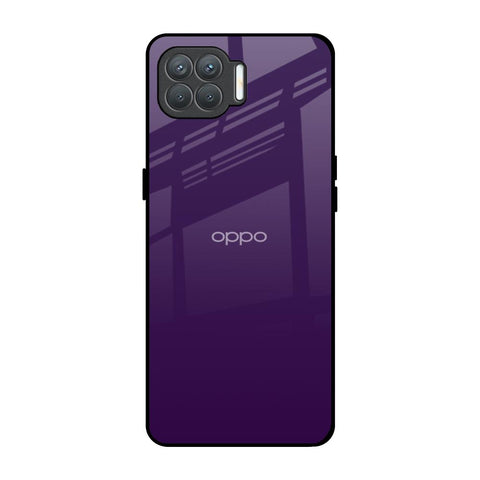 Dark Purple Oppo F17 Pro Glass Back Cover Online