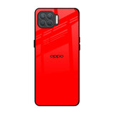 Blood Red Oppo F17 Pro Glass Back Cover Online