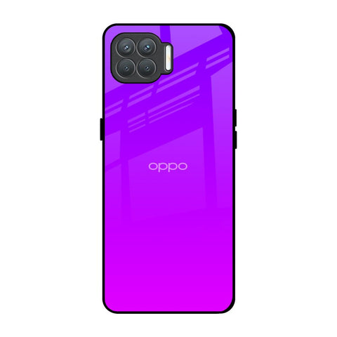 Purple Pink Oppo F17 Pro Glass Back Cover Online