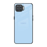 Pastel Sky Blue Oppo F17 Pro Glass Back Cover Online