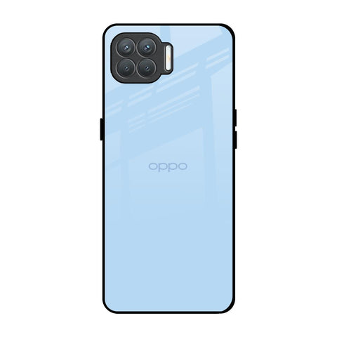 Pastel Sky Blue Oppo F17 Pro Glass Back Cover Online