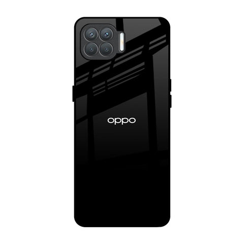Jet Black Oppo F17 Pro Glass Back Cover Online