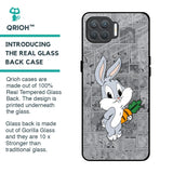 Cute Baby Bunny Glass Case for Oppo F17 Pro