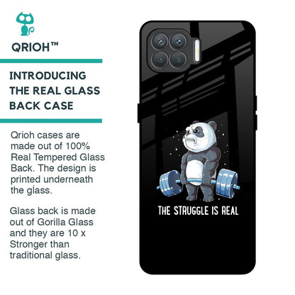 Real Struggle Glass Case for Oppo F17 Pro