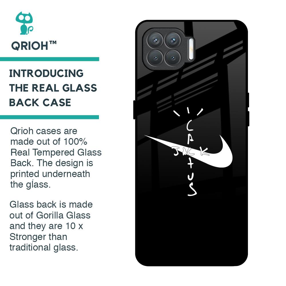 Jack Cactus Glass Case for Oppo F17 Pro