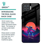 Retro Astronaut Glass Case for Oppo F17 Pro