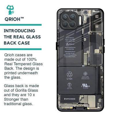 Skeleton Inside Glass Case for Oppo F17 Pro