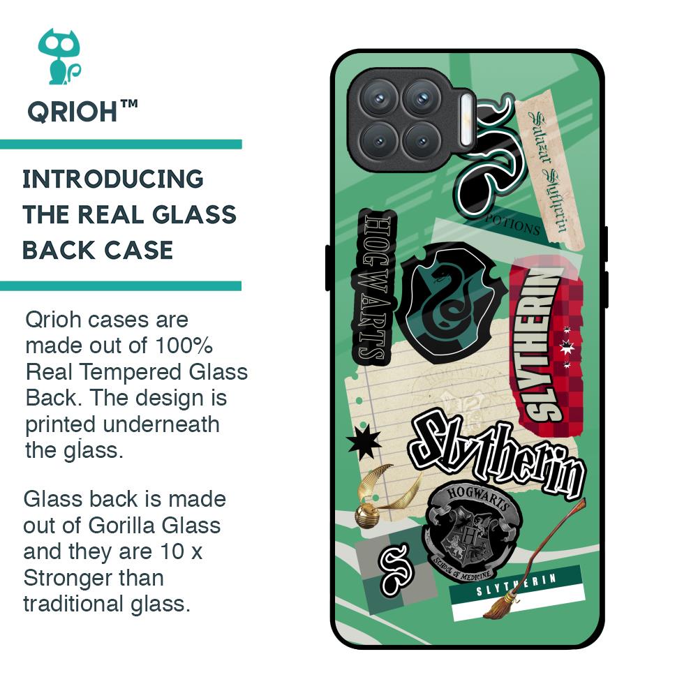 Slytherin Glass Case for Oppo F17 Pro