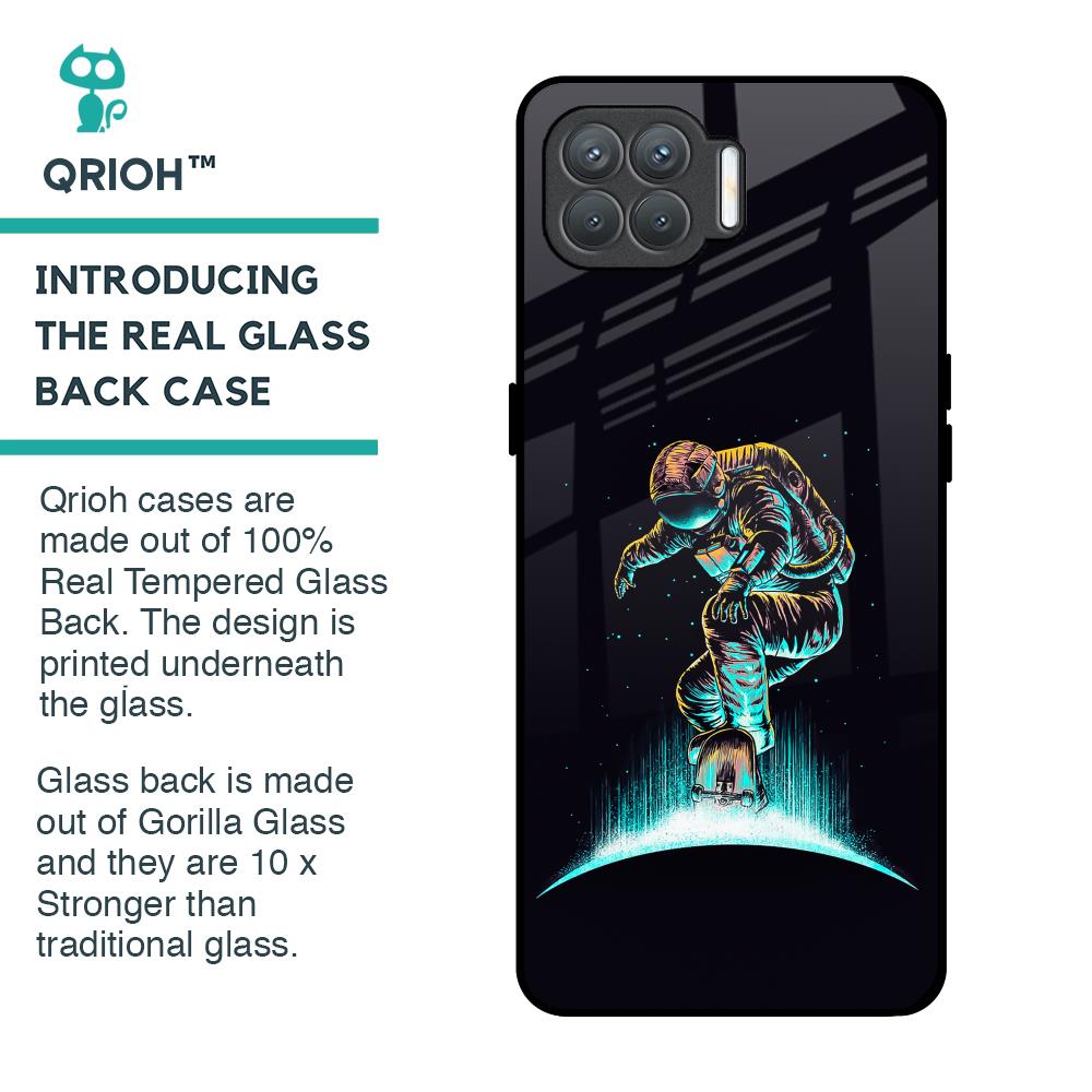 Star Ride Glass Case for Oppo F17 Pro