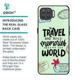 Travel Stamps Glass Case for Oppo F17 Pro