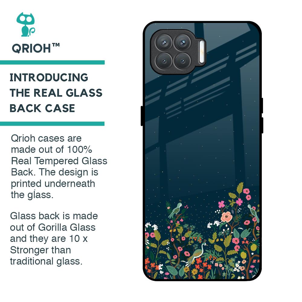Small Garden Glass Case For Oppo F17 Pro