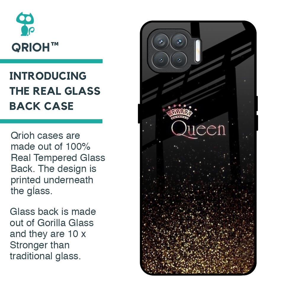 I Am The Queen Glass Case for Oppo F17 Pro