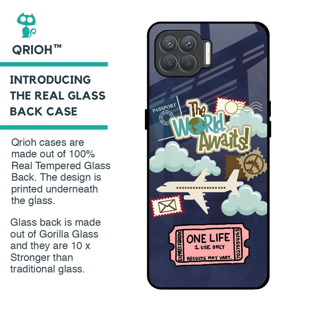 Tour The World Glass Case For Oppo F17 Pro