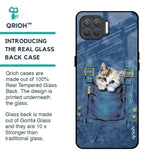 Kitty In Pocket Glass Case For Oppo F17 Pro
