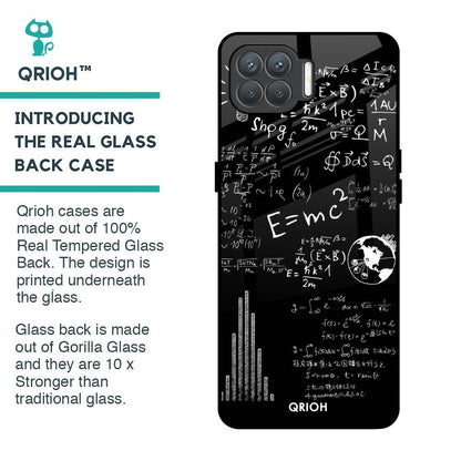 Funny Math Glass Case for Oppo F17 Pro