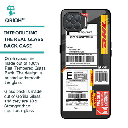 Cool Barcode Label Glass Case For Oppo F17 Pro