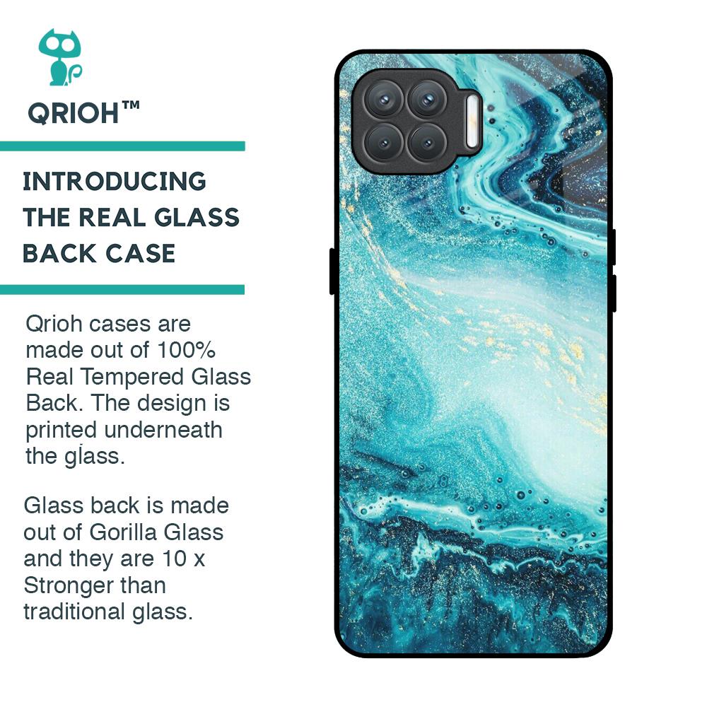 Sea Water Glass Case for Oppo F17 Pro