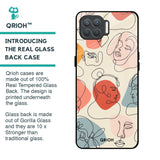Abstract Faces Glass Case for Oppo F17 Pro