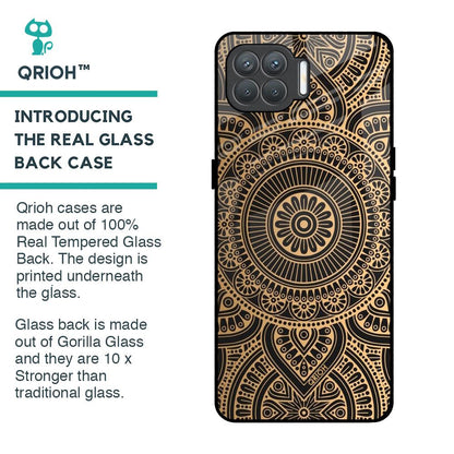 Luxury Mandala Glass Case for Oppo F17 Pro