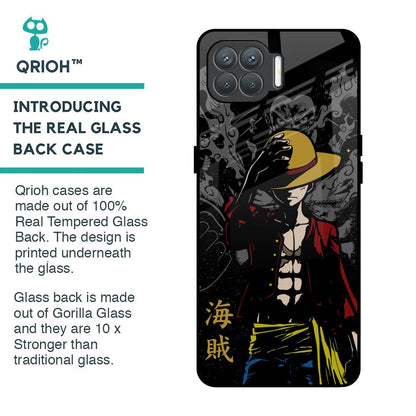 Dark Luffy Glass Case for Oppo F17 Pro