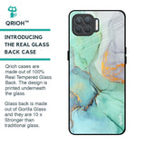 Green Marble Glass Case for Oppo F17 Pro
